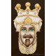 Quadro dipinto a mano Teste di Moro Crown 65x110 set 2 pezzi