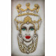 Quadro dipinto a mano Teste di Moro Crown 65x110 set 2 pezzi