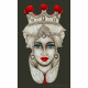 Quadro dipinto a mano Teste di Moro Crown 65x110 set 2 pezzi