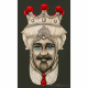 Quadro dipinto a mano Teste di Moro Crown 65x110 set 2 pezzi