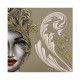 Quadro dipinto a meno con teste di moro Central Love 80x80 set 2 pezzi