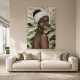 Quadro figurativo dipinto a mano su tela Akanke Savage 100x150