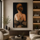 Quadro figurativo moderno Scent of a Woman 100x150 fiori in rilievo