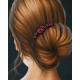 Quadro figurativo moderno Scent of a Woman 80x120 fiori in rilievo