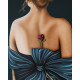 Quadro figurativo moderno Scent of a Woman 80x120 fiori in rilievo