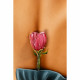 Quadro figurativo moderno Scent of a Woman 80x120 fiori in rilievo