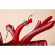 Quadro floreale materico astratto dipinto a mano Flowery Heart 100x100