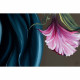 Quadro floreale materico astratto dipinto a mano Flowery Heart 100x100