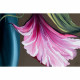 Quadro floreale materico astratto dipinto a mano Flowery Heart 100x100