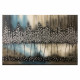 Quadro moderno astratto dipinto a mano su tela "Notte Romantica" 120x80