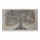 Quadro moderno con natura dipinto su tela "Quercia Bianca" 130x70
