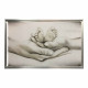 Quadro moderno dipinto a mano per camera da letto "Different Family" 110x65