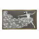 Quadro moderno dipinto a mano su tela Ballerina 150x80