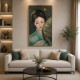 Quadro moderno dipinto a mano su tela di cotone Nami 80x120