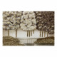 Quadro moderno dipinto su tela Foresto Oro 120x80
