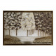 Quadro moderno dipinto su tela Foresto Oro 150x80