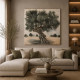 Quadro paesaggio rurale dipinto a mano Terra Mia 100x100