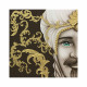 Set 2 pezzi quadri dipinti a mano su tela in cotone "Mori King" 80x80