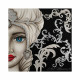 Set 2 pezzi quadri dipinti a mano su tela in cotone "Mori King" 80x80