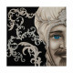 Set 2 pezzi quadri dipinti a mano su tela in cotone "Mori King" 80x80
