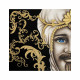Set 2 pezzi quadri dipinti a mano su tela in cotone "Mori King" 80x80