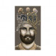Set 2 quadri dipinti a mano su tela "Teste di Moro Crown New" 65x110 cad.