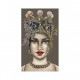 Set 2 quadri dipinti a mano su tela "Teste di Moro Crown New" 65x110 cad.