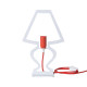 Abatjour Lampada da comodino in metallo dal design moderno e minimalista