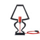 Abatjour Lampada da comodino in metallo dal design moderno e minimalista