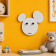 Appendiabiti per cameretta a forma di topolino in metallo