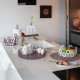 Centrotavola grande in metallo dal design moderno