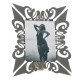Cornice portafoto in metallo dal design moderno ed elegante