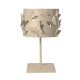 Lampada da tavolo moderna con struttura e paralume in metallo