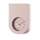 Orologio da parete moderno in metallo con design minimale e quadrante incassato