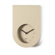 Orologio da parete moderno in metallo con design minimale e quadrante incassato