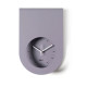 Orologio da parete moderno in metallo con design minimale e quadrante incassato