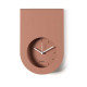 Orologio da parete moderno in metallo con design minimale e quadrante incassato