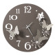 Orologio da parete in metallo con farfalle decorative dal design moderno