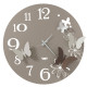 Orologio da parete in metallo con farfalle decorative dal design moderno