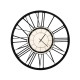 Orologio da muro rotondo in metallo con numero romani dal design moderno