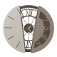 Orologio da muro rotondo in metallo dal design moderno ed elegante