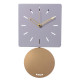 Orologio da parete moderno con pendolo e quadrante quadrato in metallo