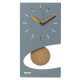 Orologio da parete moderno a pendolo in metallo con design geometrico