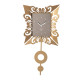 Orologio da parete decorativo con pendolo in metallo dallo stile elegante