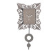Orologio da parete decorativo con pendolo in metallo dallo stile elegante