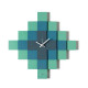 Orologio da parete moderno quadrato con design a mosaico e struttura in metallo
