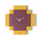 Orologio da parete quadrato moderno con design geometrico sovrapposto
