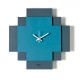 Orologio da parete quadrato moderno con design geometrico sovrapposto