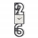 Orologio da parete di design con struttura in metallo