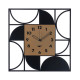 Orologio da parete moderno in metallo quadrato di design 